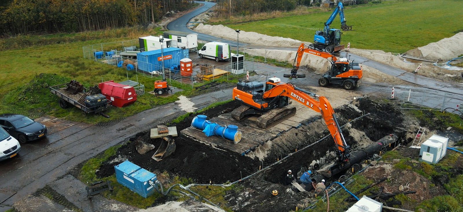 Tjuchem banner Tjuchem verleggen drinkwater transportleiding