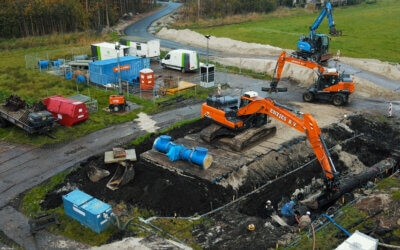 Verleggen drinkwater transportleiding voor Waterbedrijf Groningen